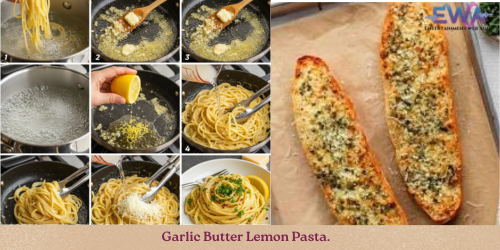 Garlic Butter Lemon Pasta.