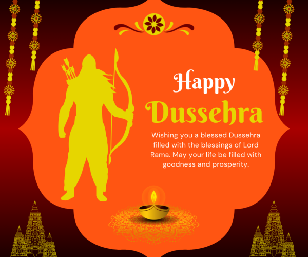 Dussehra blessings for a brighter future."